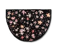 Astra Tapis de propreté Doux et Moelleux Pure & Soft - Tapis de propreté intérieur - Paillasson résistant - Fleurs 50 x 70 cm Semi-Circulaire