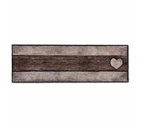 Astra Tapis de propreté Doux et Moelleux Pure & Soft - Tapis de propreté Multicolore - paillasson intérieur - paillasson résistant - 50x150cm (Couleur : cœur Bois Sable-Brun)