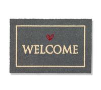 Astra Tapis intérieur Welcome Antidérapant - Tapis Coco antibactérien et résistant - Tapis de Porte 40x60 cm - Tapis de propreté 100% Coco