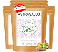 Astragalus en capsule-1600mg de poudre de racine avec 112mg de polysaccharides-paquet mensuel-système immunitaire anti-âge système cardiovasculaire-végétalien et sans gluten-par MoriVeda - 3x90 pièces