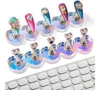 AstraGlam 2 pièces Support à Ongles Magnétique en Forme de Cœur Pour Faux Ongles, Support d'Ongles Acryliques avec Effet Aurora, Porte-vernis à Ongles pour Faire Ses Ongles et Accessoires de Design