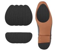 AstraGlam 8 pièces Semelles Antidérapantes - Plaques de Protection Autocollantes pour Talons Hauts & Ballerines, Autocollants Anti Glisse pour Réduction du Bruit (4,3 * 3 in / 3,5 * 2,3 in)