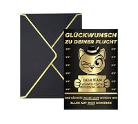 AstraGlam Carte d'adieu pour collègues avec enveloppe et sceau de cire, carte de départ de qualité supérieure, design amusant et bien pensé pour la retraite et le départ