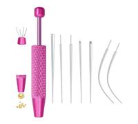 AstraGlam Lot de 8 pinces à piercing, dilatateurs de 16G et 18G, outil pour ouvrir et changer les bijoux de piercing, accessoires pour oreilles et nez