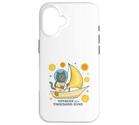 Astral Cat naviguant à Travers Les soleils Coque pour iPhone 16