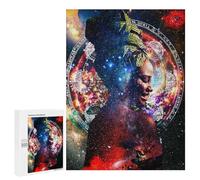 Astral Essence Cosmic Portrait - Jeu D’Assemblage en Bois, 500 PCS, Cadeau Puzzle du Nouvel an; pour Les Couples, Amis Et Familles