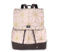 Astral Metallic Blush Rose Or,Sac à dos imperméable pour femme, sac à dos de voyage léger en cuir PU tendance