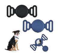 Astralong 2 Pcs Support A-i-r-tag Étuis Collier pour Chien et Chat, Housse de A-i-r-Tag Protection pour Pet Étui Colliers de Compagnie Anti-Perte Coque en Silicone Étanche pour A-i-r-Tag GPS Finder