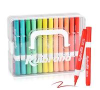 Astralong Feutre Acrylique, 36 Couleurs Stylos Marqueur Peinture Acrylique à Pointe Pinceau, Acrylic Paint Marker Set pour Peinture Sur Roche, CéRamique, Verre, Pierre, MéTal, Tissu