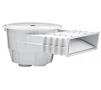 Astralpool Skimmer 15 L PISC. HORM. Con BOCA Standard TAPA Circular Blanco