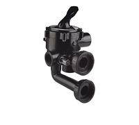 Astralpool Vanne Piscine multivoie - Vanne Side 1" 1/2-6 Voies avec Montage entraxe 125 mm - Noire de