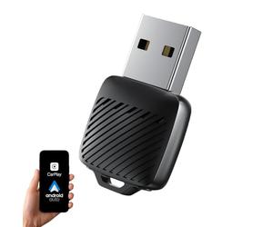 Astraon 2 in 1 CarPlay and Android Auto Adapter, Plug & Play Mini Dongle with USB-A and USB-C Converts CarPlay Wired to Wireless, Compatible with iPhone and Android, Cars 2016+