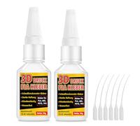 AstraVox Colle Pla 60g avec 6 Pipettes, Colle Plastique Extra Forte pour PLA, PETG, ABS et TPU, Colle Impression 3D, Imperméable, Séchage Rapide, Adhérence Ultra-Forte (transparent)