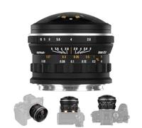 AstrHori Objectif fisheye circulaire 6 mm F2.8 plein format ultra grand angle 220° avec mise au point manuelle pour photographie et vidéo, pour monture E/L/RF/Z (monture E)