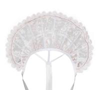 ASTRICOS Col montant gothique en dentelle, col cosplay Reine Élisabeth, col montant baroque, accessoires de costume (blanc, taille unique)