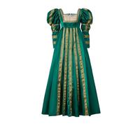 ASTRICOS Robe de cosplay Lucrèce Borgia, style Renaissance italienne, costume Alexandre VI, robe Tudor, robe de bal taille haute (XL)