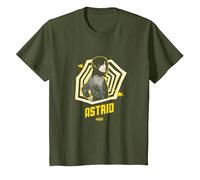 Astrid Pose PAPL1096 Figurine Gothique Halloween Movie Graphic T-Shirt, Enfant, Olive, 3 Ans