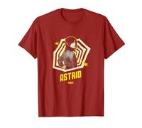 Astrid Pose PAPL1096 Figurine Gothique Halloween Movie Graphic T-Shirt, Homme, Canneberge, 3XL