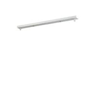 AstrizLamp 2 Trous Rosace de Plafond 40cm Rectangulaire Pavillon Luminaire Blanc Métal 2 Voies Cache Fil pour Lustre Fixation Plafonnier avec Accessoire pour Plafonniers, Luminaires Suspendus