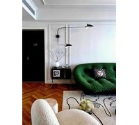 AstrizLamp Applique Murale à Bras Articulé, 150cm Noir Longue Arm Luminaire Murale avec Interrupteur Abat-Jour Réglable Moderne Arm Applique Murale à Bicéphale Chambre à Coucher Salon Hôtel