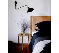AstrizLamp Applique Murale à Bras Articulé, 65cm Noir Longue Arm Luminaire Murale avec Interrupteur Abat-Jour Réglable Moderne Arm Applique Murale à Tête Unique Chambre à Coucher Salon Hôtel