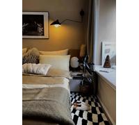 AstrizLamp Applique Murale à Bras Articulé, 95cm Noir Longue Arm Luminaire Murale avec Interrupteur Abat-Jour Réglable Moderne Arm Applique Murale à Tête Unique Chambre à Coucher Salon Hôtel