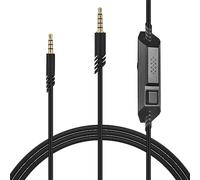 Astro A50 Cordon de rechange avec muet et contrôle du volume compatible avec Astro A40TR A40 A30 A10 Logitech G633 G933 G933 Manette Xbox One PS4 (2,5 m/noir)