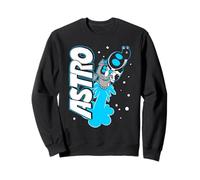 Astro and Dog Rocket Launch in Space Video Game Sweatshirt