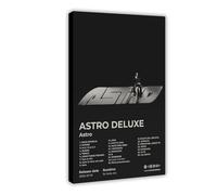 Astro Art Poster Hip Hop Music Album ASTRO DELUXE Cover Tracklist Élégant Rapper Chanteur Fans Cadeau Décoration de Chambre Poster Toile Décoration Murale Impression Tableaux pour Salon Chambre