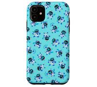 Astro Bot All-Over Print Repeating Poses Aqua Video Game Coque pour iPhone 11