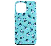 Astro Bot All-Over Print Repeating Poses Aqua Video Game Coque pour iPhone 13 Pro Max