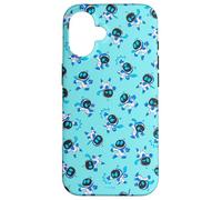 Astro Bot All-Over Print Repeating Poses Aqua Video Game Coque pour iPhone 16
