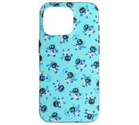 Astro Bot All-Over Print Repeating Poses Aqua Video Game Coque pour iPhone 16 Pro