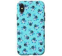 Astro Bot All-Over Print Repeating Poses Aqua Video Game Coque pour iPhone X/XS