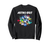 Astro Bot and Friends Character Burst Colorful Video Game Sweatshirt