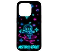 Astro Bot Neon Style Stars and Planets Video Game Coque pour iPhone 15 Pro