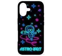 Astro Bot Neon Style Stars and Planets Video Game Coque pour iPhone 17