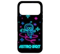 Astro Bot Neon Style Stars and Planets Video Game Coque pour iPhone 17 Pro Max