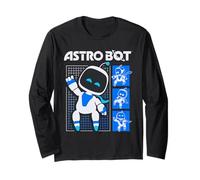 Astro Bot Pose Grid Collage with Logo Video Game Manche Longue