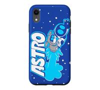 Astro Bot with Dog Rocket Space Exploring Video Game Coque pour iPhone XR