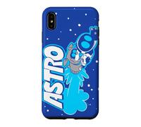 Astro Bot with Dog Rocket Space Exploring Video Game Coque pour iPhone XS Max