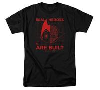 Astro Boy T-Shirt Real Heroes Adult Regular fit Graphic Cotton Tee ABOY111 BlackMedium