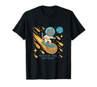 Astro Cat Meteor Surfing Odyssey T-Shirt