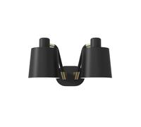 Astro Edward Twin Wandleuchte, noir mat