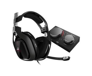 ASTRO Gaming A40 TR + MixAmp Pro TR Casque Avec fil Arceau Jouer Noir, Rouge, Argent