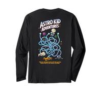 Astro Kid Maze On Back Space Game Art pour enfants et papas Manche Longue