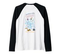 Astro Kid Maze On Back Space Game Art pour enfants et papas Manche Raglan