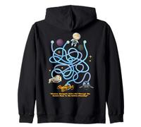 Astro Kid Maze On Back Space Game Art pour enfants et papas Sweat à Capuche
