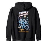 Astro Kid Maze On Back Space Game Art pour enfants et papas Sweat à Capuche