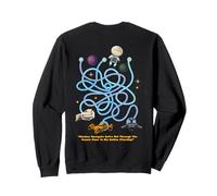 Astro Kid Maze On Back Space Game Art pour enfants et papas Sweatshirt
